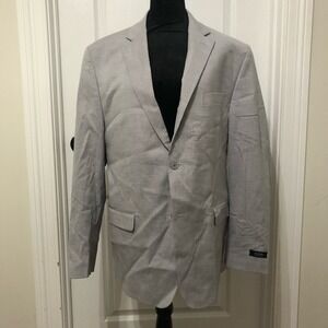 Alfani Mens Classic Fit‎ Grey Blazer Jacket Size 42R TYON1QHZ0104 New With Tags